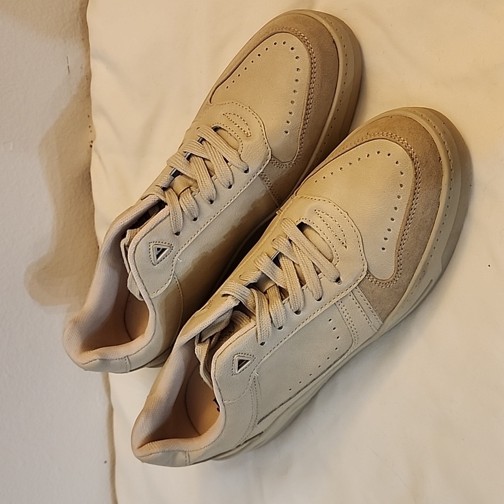 JustFab Tan Sneakers Sz 11 NWOB